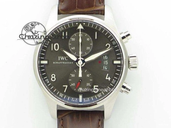 MIROTIME 0220 Efficient Portofino Chrono RG ZF 1:1 Best Edition White Dial on Brown Leather Strap A 7151